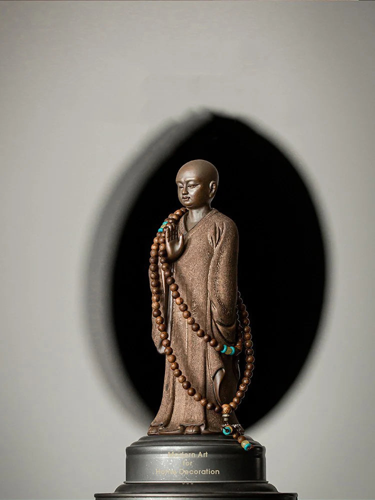 Ceramics Little Monk sculptures and figurines ceramic buddha statue