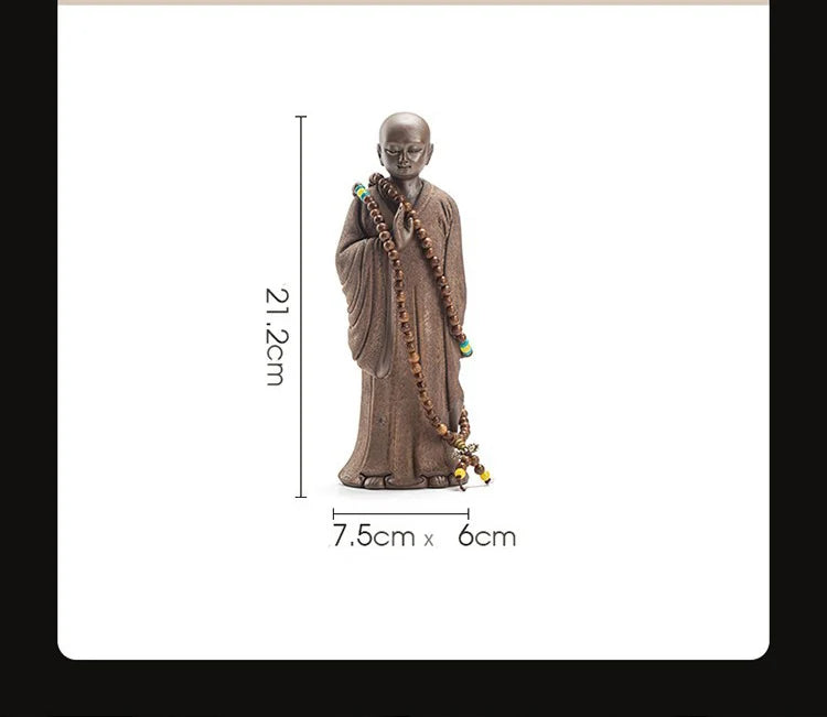 Ceramics Little Monk sculptures and figurines ceramic buddha statue