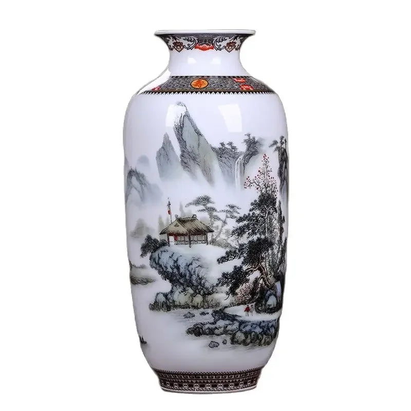 Ceramic Jingdezhen Vase Chinese Traditional Flower Vases
