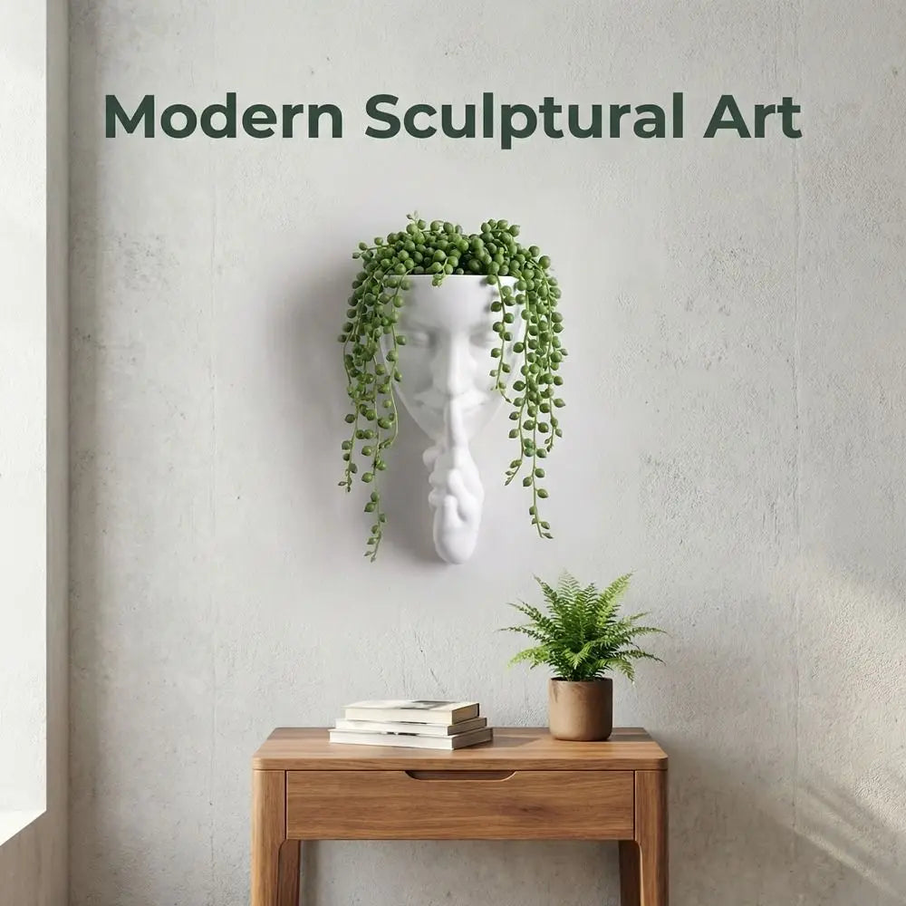 Silent Human Face Decorative Vases Bohemian Style