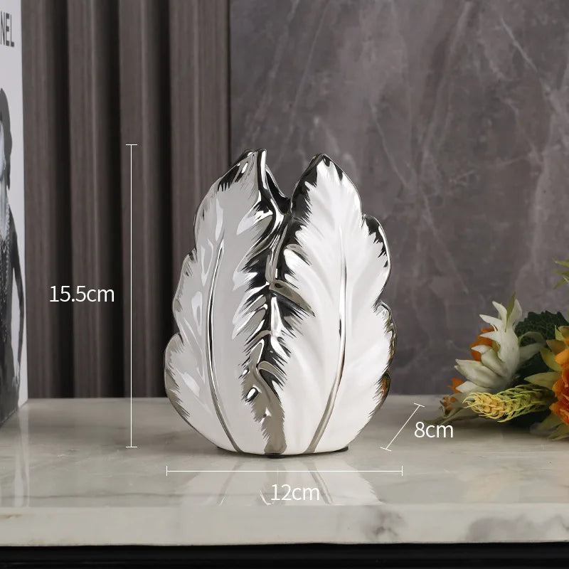 ceramic high-end vase Pottery Vase personalized living room foyer decoration creative