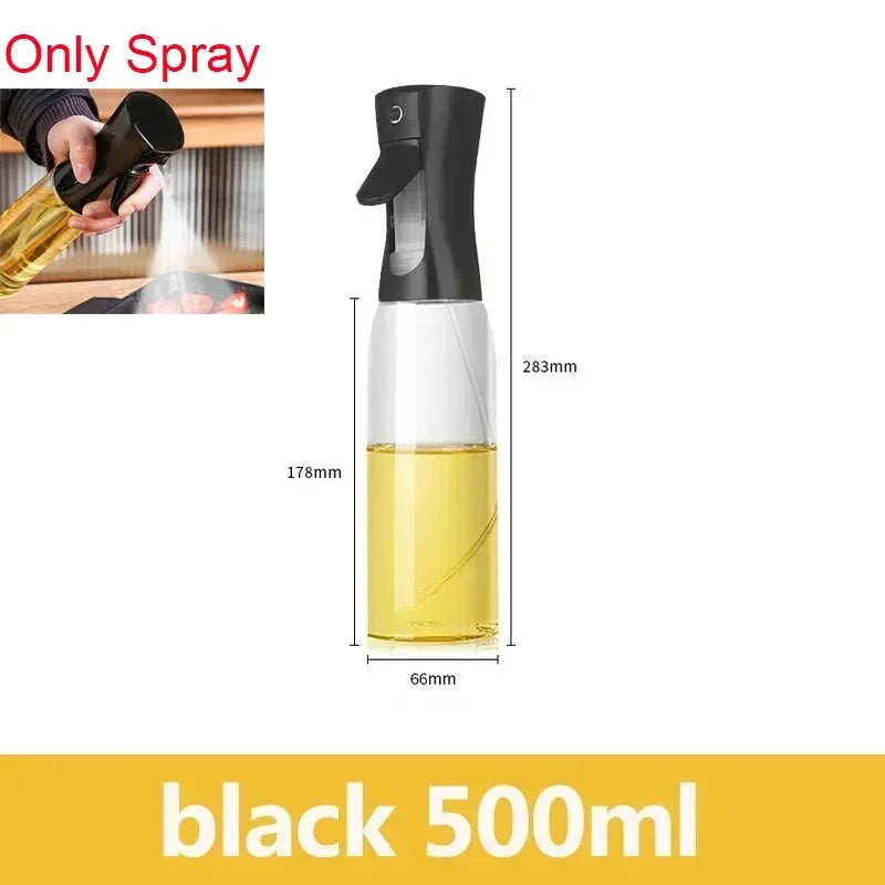 2 in 1 Pour Spray Sprayer Kitchen Fryer Air Spray Oil Dispenser Bottle for Olive Oil Cooking Frying BBQ Camping Large Capacity