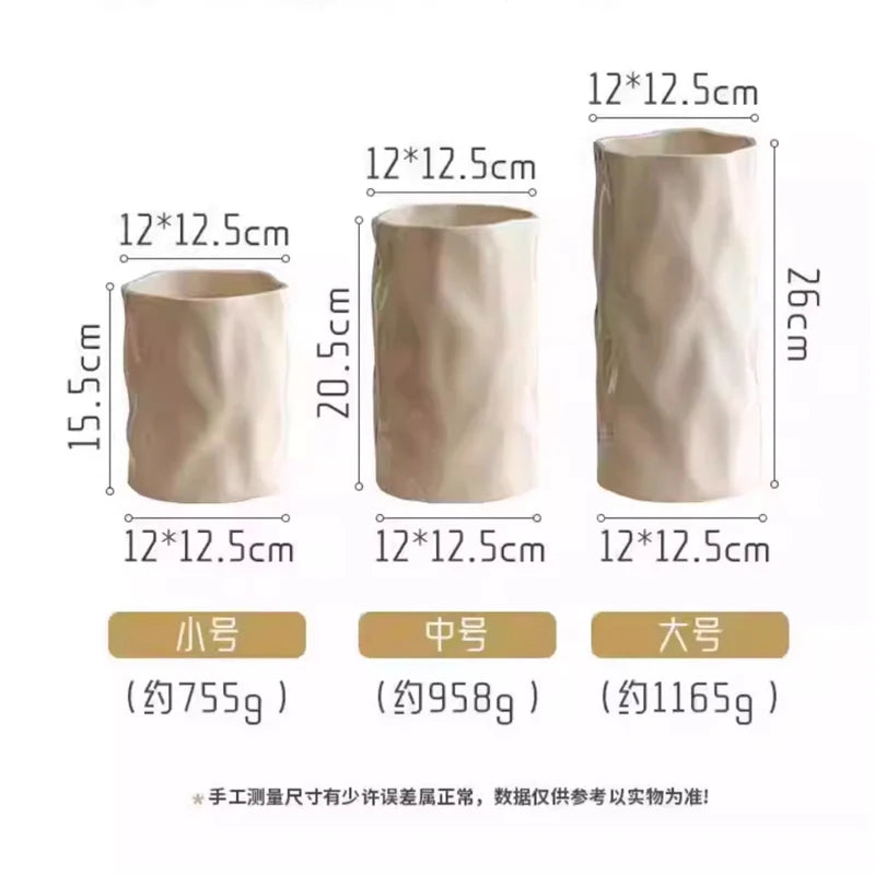 Cream Wind Ceramic Vase Ornaments