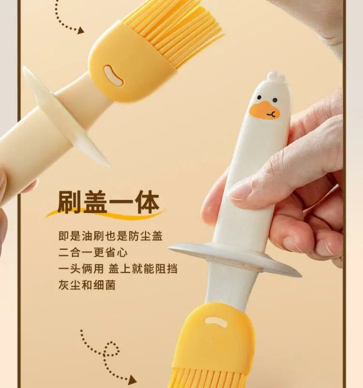 Oil Brush Bottle, Glass Oil Bottle Brush, Household with Lid, Oil Control, Barbecue, Baking, Pancake Oil Brush