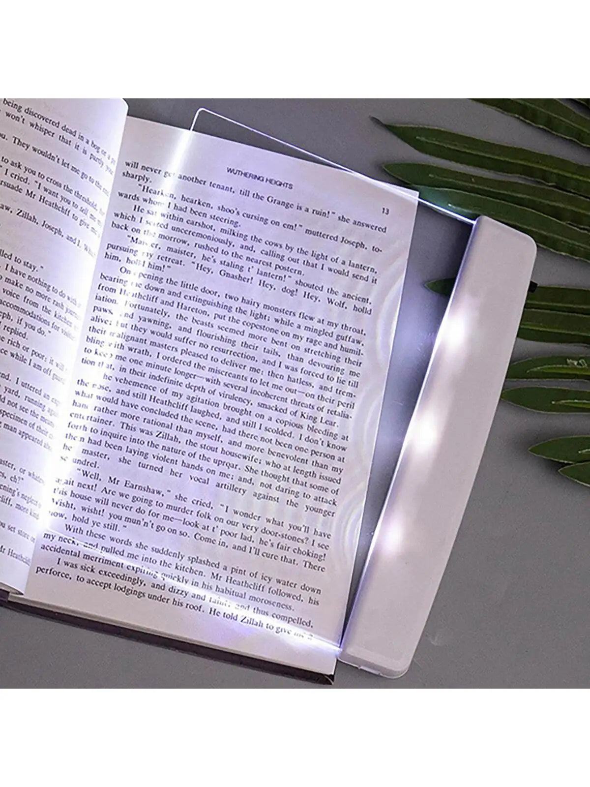 1pc-LED Flat Night Vision Reading Light for Reading and Learning, Soft Eye Protection with Text Clip on Reading Light