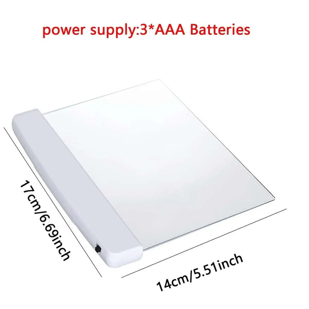 1pc-LED Flat Night Vision Reading Light for Reading and Learning, Soft Eye Protection with Text Clip on Reading Light