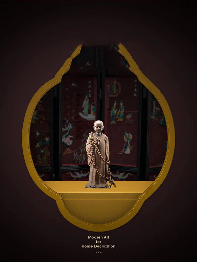 Ceramics Little Monk sculptures and figurines ceramic buddha statue