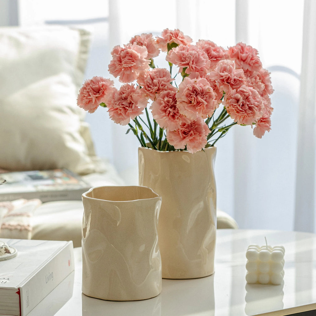 Cream Wind Ceramic Vase Ornaments