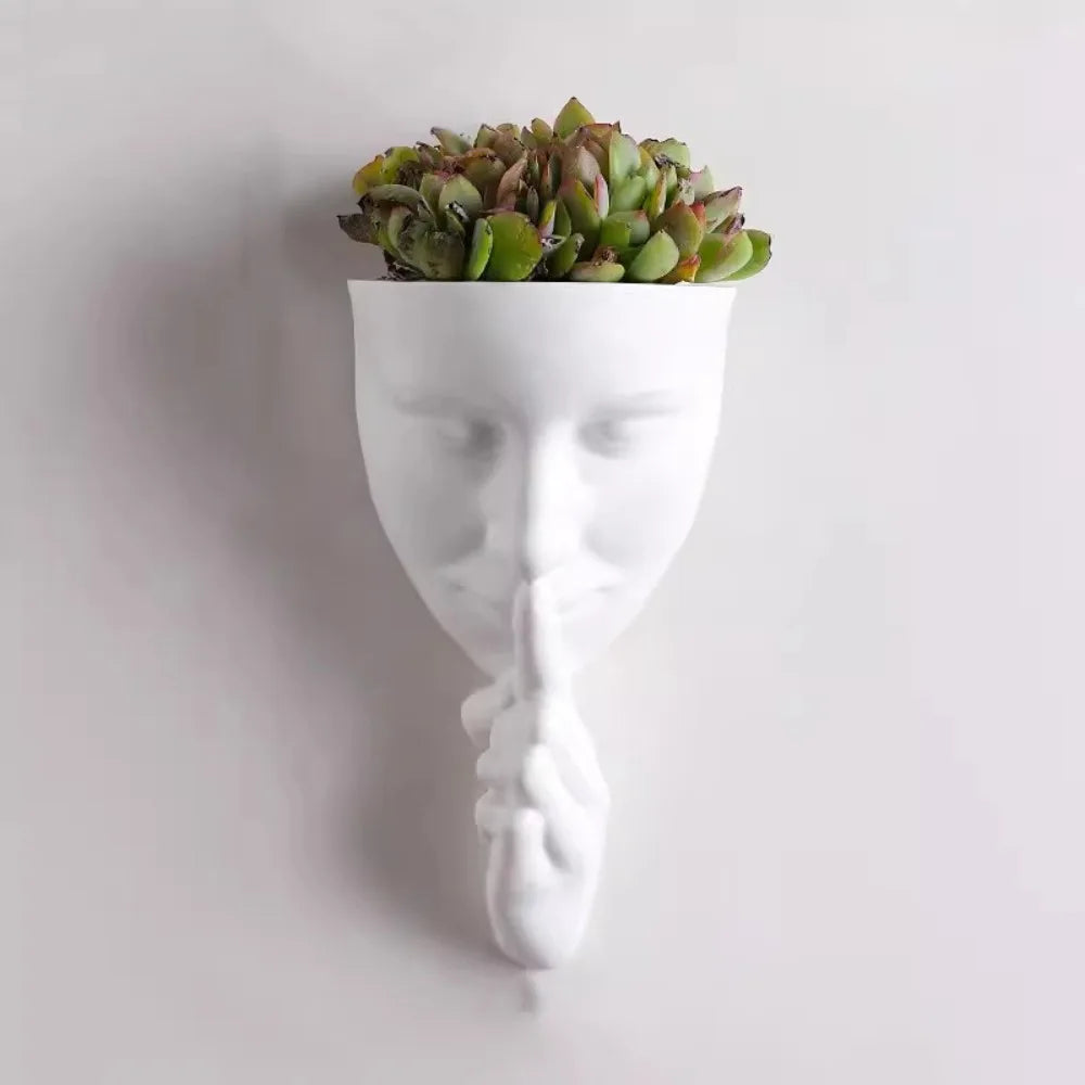 Silent Human Face Decorative Vases Bohemian Style