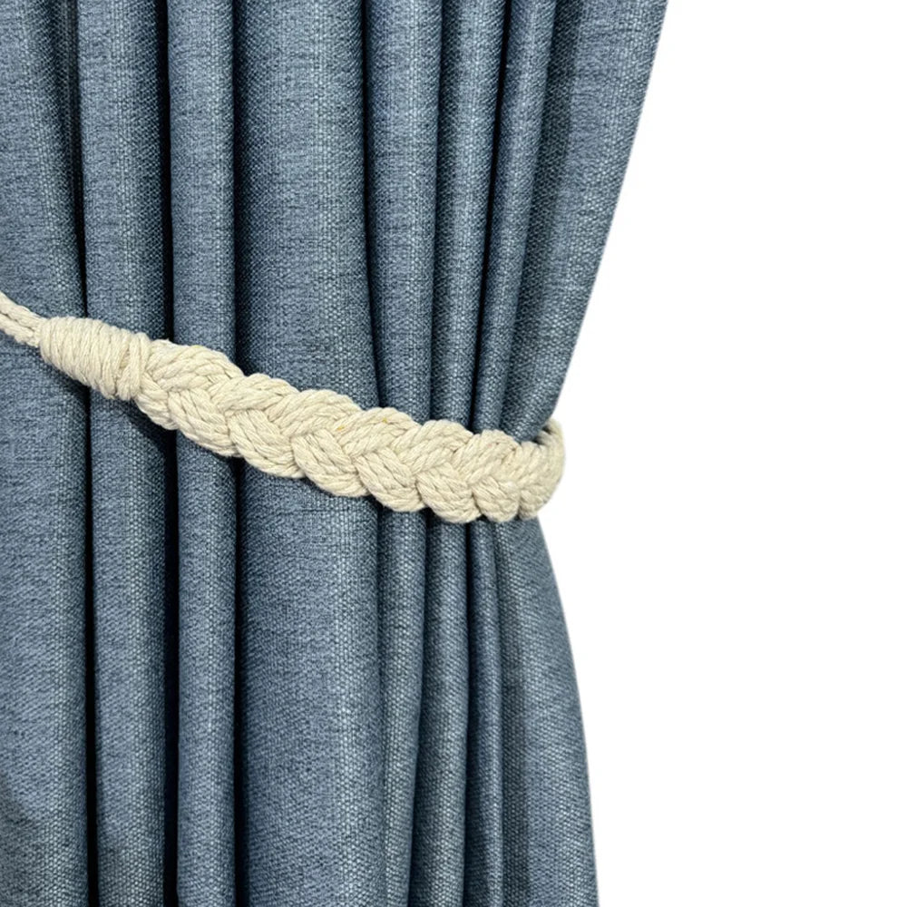 1Pc Curtain Tieback Simple Rope-Style Handmade Woven Curtain Rope