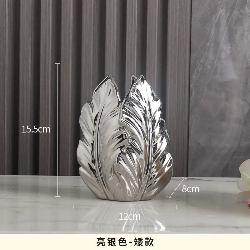 ceramic high-end vase Pottery Vase personalized living room foyer decoration creative