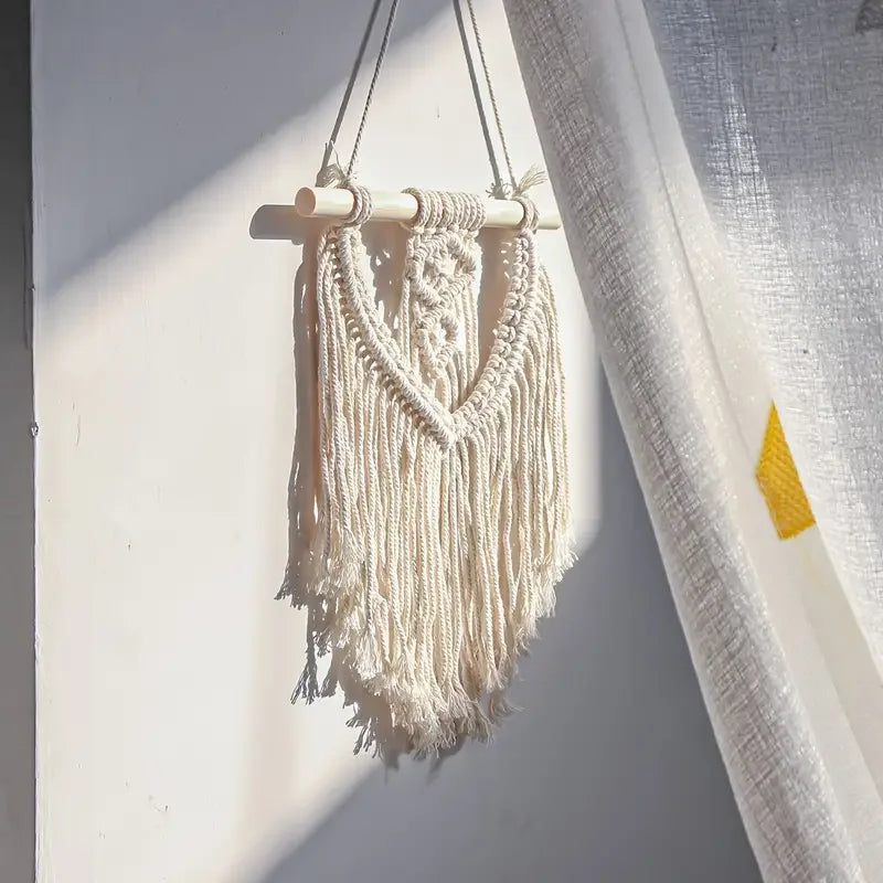 Achart-Large Macrame Wall Hanging, Boho Tapestry, Art Chic, Handmade Woven, Home Decoration