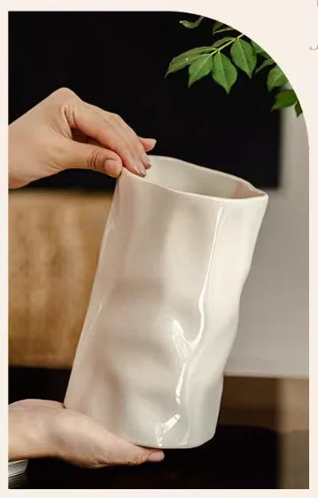Cream Wind Ceramic Vase Ornaments