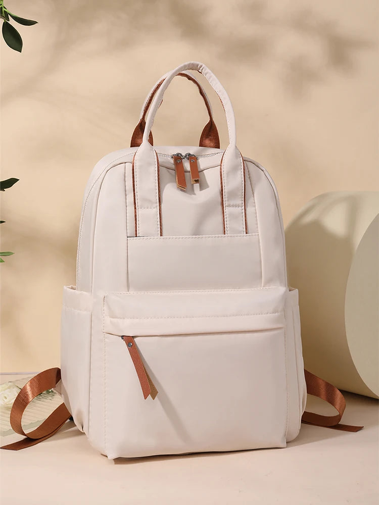 Women's Faionable Lightweight Travel Bapa 2024 New Sle Simple Design School Bag Office Commuting Cuter Bag