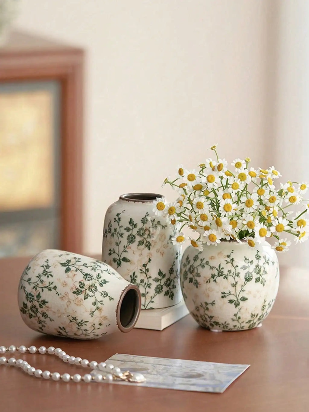 Ice Cracked Ceramic Vase Handmade Vase Bohemian Art Home Decoration