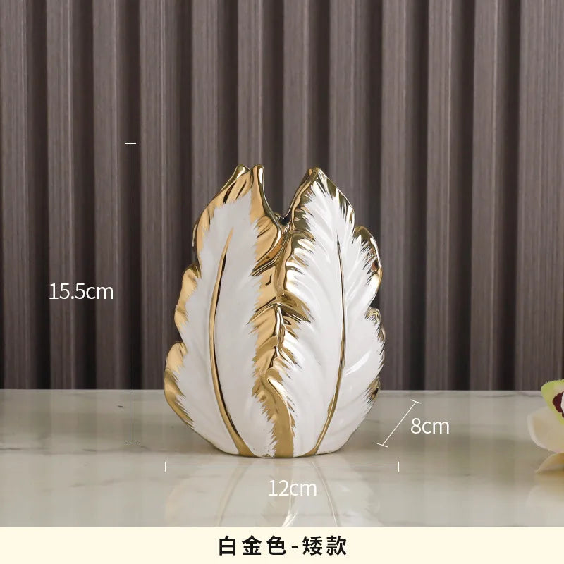 ceramic high-end vase Pottery Vase personalized living room foyer decoration creative