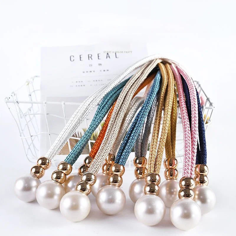 2pcs Pearl Curtain Tiebacks, Curtain Pearl Tiebacks,